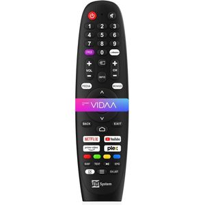 Telesystem TV-afstandsbediening (Apparaat-specifieke afstandsbediening, Infrarood), Afstandsbediening, Zwart