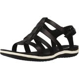 Geox - D Sandal Vega - Sandalen - Zwart - Leer