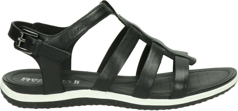 Geox - D Sandal Vega - Sandalen - Zwart - Leer