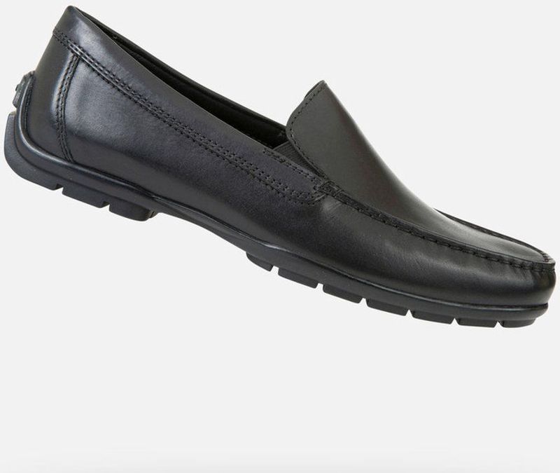 GEOX - MONER 2FIT - Loafers - Zwart - Leer