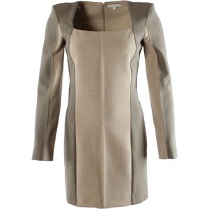 Patrizia Pepe - Jurk - Beige - Korte Lengte - Viscose