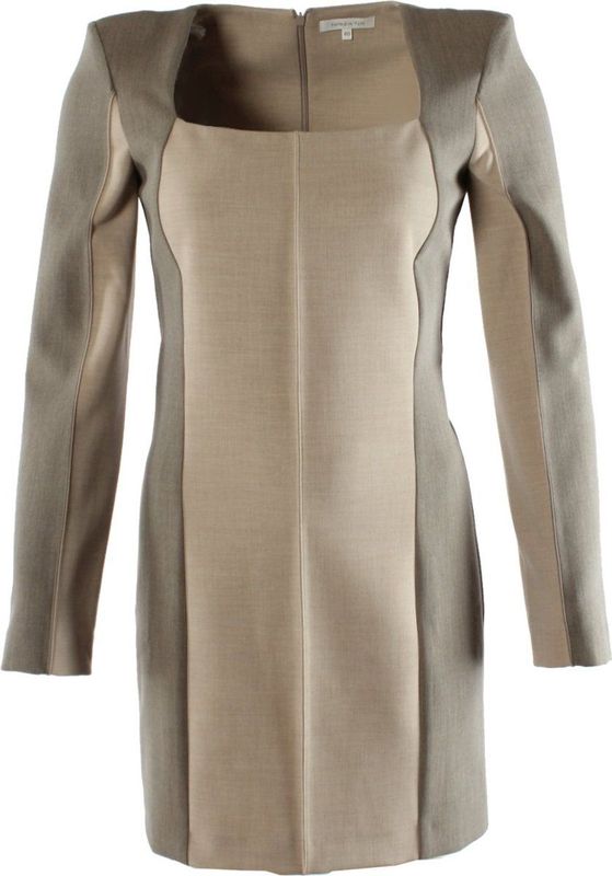 Patrizia Pepe - Jurk - Beige - Korte Lengte - Viscose