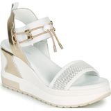 Nero Giardini 219045 Sandalen - Sleehak - Dames - Wit - Textiel