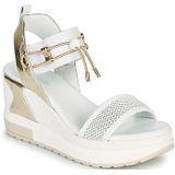 Nero Giardini 219045 Sandalen - Sleehak - Dames - Wit - Textiel