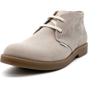 Nerogiardini - T.Velvet Sneakers - Beige - Canvas - Leer - Rubber Zool