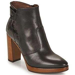 Nero Giardini 08262 Enkellaarsjes - Enkelboots met rits - Dames - Zwart - Maat 38