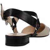 Nerogiardini - Pumps - Zwart - Leer - Verstelbare Riem - Gesp Sluiting