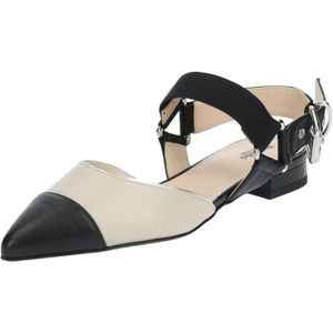 Merk - Sandaal - Color-Blocking - Leer - Riemsluiting - Blokhak