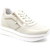 Nero Giardini 409821 Lage sneakers - Leren Sneaker - Dames - Beige - Maat 37