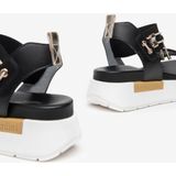 Nero Giardini 410700 Sandalen - Dames - Zwart - Textiel