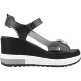 Merk - Model - Sandalen - Effen - Glad Leer - Hielband - Velcro Sluiting