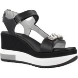 Merk - Model - Sandalen - Effen - Glad Leer - Hielband - Velcro Sluiting