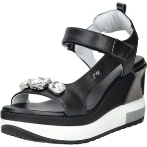 Merk - Model - Sandalen - Effen - Glad Leer - Hielband - Velcro Sluiting