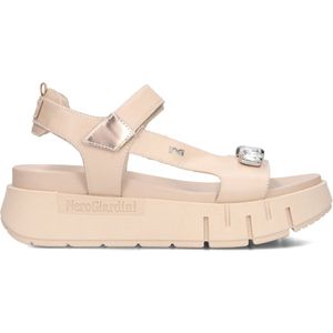 Nerogiardini - Sandalen - Beige - Leren Bovenkant - Model 410707
