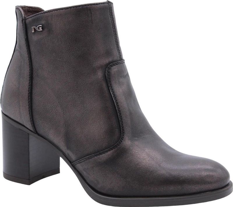 Nero Giardini - I410950D - Enkellaarzen - Brons - Metallic - Blokhak 6 cm