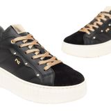 NeroGiardini - I411630D - Sneakers - Zwart - Leer - 5 cm Platformzool