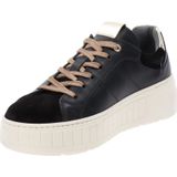 NeroGiardini - I411630D - Sneakers - Zwart - Leer - 5 cm Platformzool