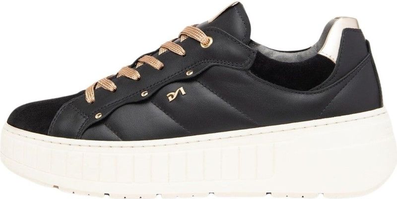 NeroGiardini - I411630D - Sneakers - Zwart - Leer - 5 cm Platformzool