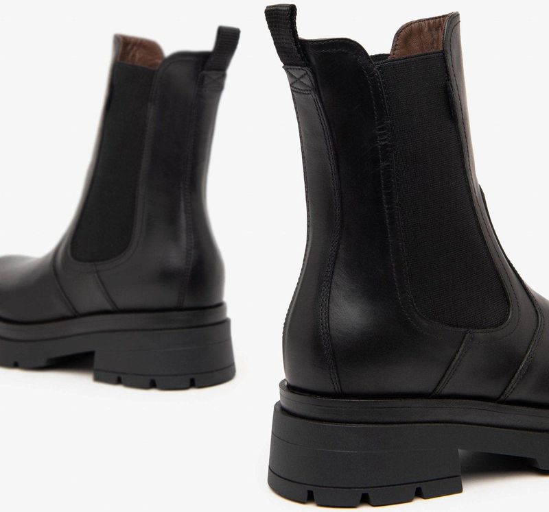 Nero Giardini - Chelsea Boots - Zwart - Leer - Blokhak