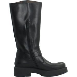 Nero Giardini - Kuitlaarzen - Zwart - Glad Leer - Blokhak