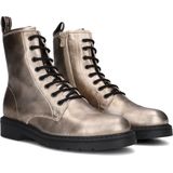 Veterlaarsjes - Effen - Leer - Metallic Look