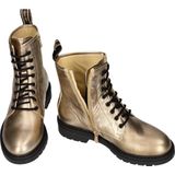 Veterlaarsjes - Effen - Leer - Metallic Look