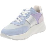 Sneakers - Kleur: Color-Blocking - Materiaal: Glad Leer, Textiel, Suède