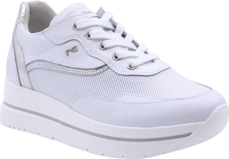 Nero Giardini - Wedge Sneakers - Wit - Leer