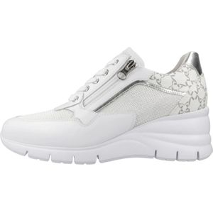 Nerogiardini - Wedge Sneakers - Wit - Leer - Zijrits