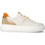 NeroGiardini - E513041D - Nette Schoenen - Bianco - Leer - Gouden Details