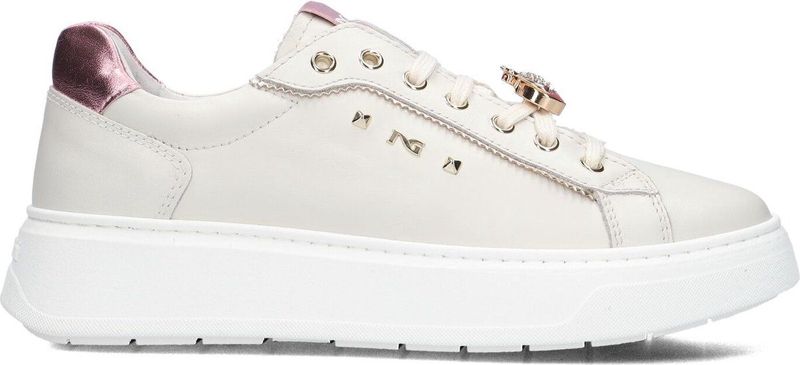 Nerogiardini - Sneakers Dames - Beige - Leer