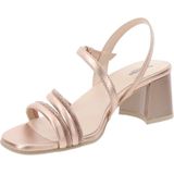 Nerogiardini - Dames Sandalen - Beige - Leer - Italiaanse Stijl