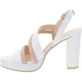 Nerogiardini - Sandalen - Wit - Leren Hoge Hakken