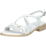 Nerogiardini - Italiaanse Leren Sandalen - Wit - Leer