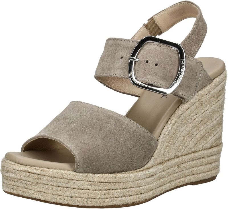 Merk - Model - Sandalen - Effen - Leer - Gesp Sluiting - Hoge Hak