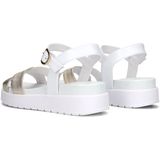 Sandaal - Color-Blocking - Glad Leer - Verstelbare Riemen - Open Toe