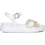 Sandaal - Color-Blocking - Glad Leer - Verstelbare Riemen - Open Toe