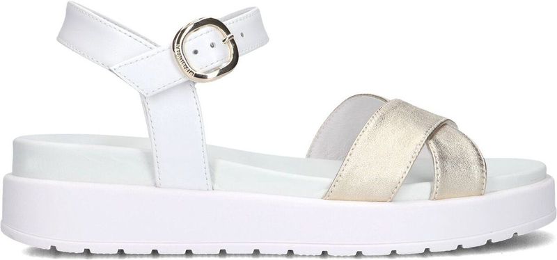 Sandaal - Color-Blocking - Glad Leer - Verstelbare Riemen - Open Toe