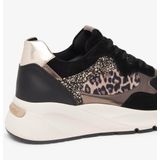 Sneakers - Dierenprint - Leer - Flexibele Zool