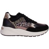 Sneakers - Dierenprint - Leer - Flexibele Zool