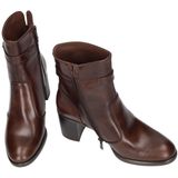 Nero Giardini - I513851D - Donkerbruine Dameslaarzen - Halfhoog - Elegante Blokhak