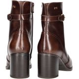 Nero Giardini - I513851D - Donkerbruine Dameslaarzen - Halfhoog - Elegante Blokhak