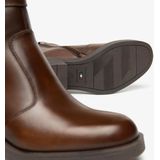 Nerogiardini - Enkellaarsjes - Bruin - Leer - Blokhak 6 cm