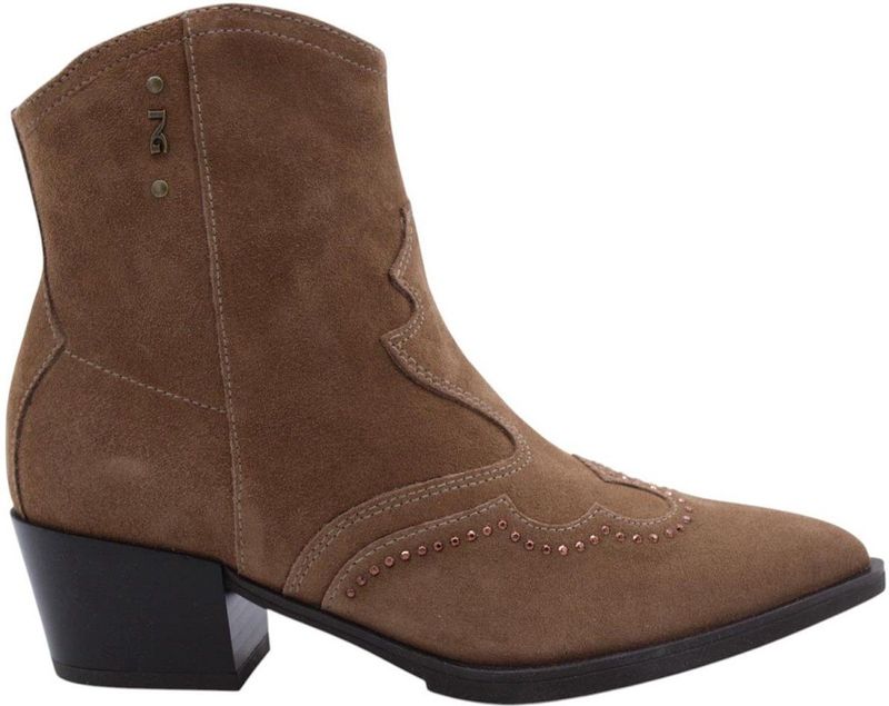 Nero Giardini - Enkellaarsjes - Lichtbruin - Leer - Suède