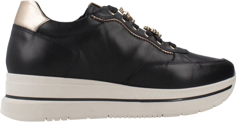 NeroGiardini - I514102D - Damessneaker - Nero - Leer en Technisch Materiaal