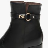 NeroGiardini - I514330D - Enkellaars - Zwart - Blokhak 6 cm