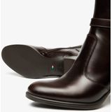 NeroGiardini - I514651D - Knielaarzen - Testa Di Moro - Leer - Blokhak 7 cm