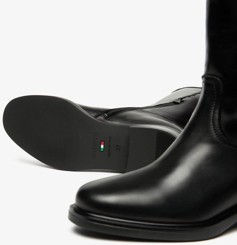 NeroGiardini - I514703D - Laarzen - Zwart - 3 cm Blokhak
