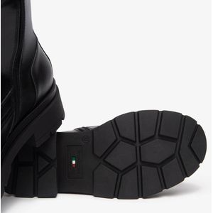NeroGiardini - I514780D - Dameslaars - Zwart - Leer - Blokhak 5 cm