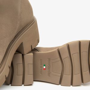 NeroGiardini - I514820D - Dameslaars - Talpa - Suède - Blokhak 6 cm